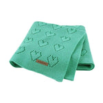 Baby Blankets Knitted Newborn Bebes Stroller Bedding Quilts Cotton Toddler Kids Swaddling Wrap Infantil Unisex Blankets 100*80cm