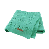 Baby Blankets Knitted Newborn Bebes Stroller Bedding Quilts Cotton Toddler Kids Swaddling Wrap Infantil Unisex Blankets 100*80cm