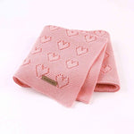 Baby Blankets Knitted Newborn Bebes Stroller Bedding Quilts Cotton Toddler Kids Swaddling Wrap Infantil Unisex Blankets 100*80cm