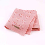 Baby Blankets Knitted Newborn Bebes Stroller Bedding Quilts Cotton Toddler Kids Swaddling Wrap Infantil Unisex Blankets 100*80cm