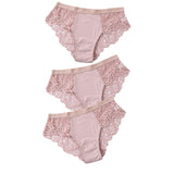3 Pcs Cotton Panties Sexy Panty Briefs Lace Panties Women Underwear Lingerie Panties for Female Ladies Floral Pantys Underpants - ENSEIGNE DENIS