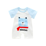 Infant jumpsuit summer romper animal print girl boy cotton suit newborn climbing cartoon rompers cheap stuff baby products - ENSEIGNE DENIS