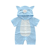 Infant jumpsuit summer romper animal print girl boy cotton suit newborn climbing cartoon rompers cheap stuff baby products - ENSEIGNE DENIS