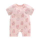 Infant jumpsuit summer romper animal print girl boy cotton suit newborn climbing cartoon rompers cheap stuff baby products - ENSEIGNE DENIS