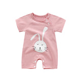 Infant jumpsuit summer romper animal print girl boy cotton suit newborn climbing cartoon rompers cheap stuff baby products - ENSEIGNE DENIS