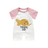 Infant jumpsuit summer romper animal print girl boy cotton suit newborn climbing cartoon rompers cheap stuff baby products - ENSEIGNE DENIS