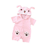 Infant jumpsuit summer romper animal print girl boy cotton suit newborn climbing cartoon rompers cheap stuff baby products - ENSEIGNE DENIS