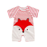Infant jumpsuit summer romper animal print girl boy cotton suit newborn climbing cartoon rompers cheap stuff baby products - ENSEIGNE DENIS