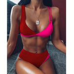 2020 Sexy Women High Waist Bikini Swimsuit Swimwear Female Bandeau Thong Brazilian Biquini Bikini Set Bathing Suit Bather - ENSEIGNE DENIS