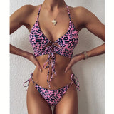 2020 Sexy Women High Waist Bikini Swimsuit Swimwear Female Bandeau Thong Brazilian Biquini Bikini Set Bathing Suit Bather - ENSEIGNE DENIS