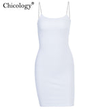Chicology diamond thin strap bodycon sexy mini dress party club sleeveless women 2020 summer fashion outfit female short clothes