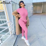 FQLWL Streetwear White Black Knitted Sexy Bodycon Jumpsuit Women Overalls 2019 Long Sleeve Skinny Rompers Womens Jumpsuit Female - ENSEIGNE DENIS