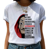 New Money Heist Harajuku T Shirts Women La Casa De Papel Hip Hop T-shirts Fashion House of Paper Tshirt Fashion Top Tees Female - ENSEIGNE DENIS