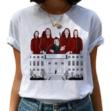New Money Heist Harajuku T Shirts Women La Casa De Papel Hip Hop T-shirts Fashion House of Paper Tshirt Fashion Top Tees Female - ENSEIGNE DENIS