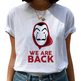 New Money Heist Harajuku T Shirts Women La Casa De Papel Hip Hop T-shirts Fashion House of Paper Tshirt Fashion Top Tees Female - ENSEIGNE DENIS