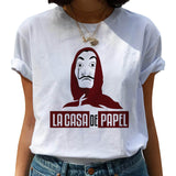 New Money Heist Harajuku T Shirts Women La Casa De Papel Hip Hop T-shirts Fashion House of Paper Tshirt Fashion Top Tees Female - ENSEIGNE DENIS