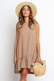 Wave Point Dress Ruffle Women 2019 Spring Summer Street Sexy Casual Slim Thin Beach Party O Neck Mini Polka Dot Dress Vestidos - ENSEIGNE DENIS