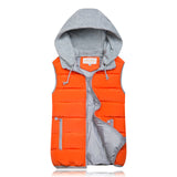 2019 Winter Coat Women Hooded Warm Vest Plus Size Candy Color Cotton Jacket Female Women Wadded Feminina chalecos - ENSEIGNE DENIS