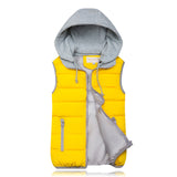2019 Winter Coat Women Hooded Warm Vest Plus Size Candy Color Cotton Jacket Female Women Wadded Feminina chalecos - ENSEIGNE DENIS