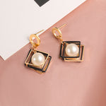 X&P New Fashion Round Dangle Drop Korean Earrings For Women Geometric Round Heart Gold Earring Wedding 2020 kolczyki Jewelry - ENSEIGNE DENIS