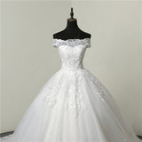 30% Discount Luxury Lace Embroidery 2020 Wedding Dresses 100cm Long Train Sweetheart Elegant Plus size Vestido De Noiva Bride - ENSEIGNE DENIS