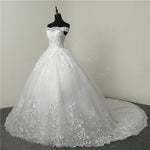 30% Discount Luxury Lace Embroidery 2020 Wedding Dresses 100cm Long Train Sweetheart Elegant Plus size Vestido De Noiva Bride - ENSEIGNE DENIS