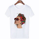 Plus Size Women Summer Vogue Print Lady Casual T-shirt Tops Harajuku Streetwear Short Sleeve O-Neck Tops Tees Camisetas Mujer - ENSEIGNE DENIS