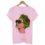 Plus Size Women Summer Vogue Print Lady Casual T-shirt Tops Harajuku Streetwear Short Sleeve O-Neck Tops Tees Camisetas Mujer - ENSEIGNE DENIS