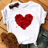 Maycaur Vogue T Shirt Women Summer Casual Tshirts Tees Harajuku Korean Style Graphic Tops New Kawaii Short Sleeve Female T-shirt - ENSEIGNE DENIS