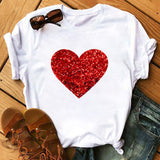 Maycaur Vogue T Shirt Women Summer Casual Tshirts Tees Harajuku Korean Style Graphic Tops New Kawaii Short Sleeve Female T-shirt - ENSEIGNE DENIS