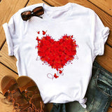 Maycaur Vogue T Shirt Women Summer Casual Tshirts Tees Harajuku Korean Style Graphic Tops New Kawaii Short Sleeve Female T-shirt - ENSEIGNE DENIS