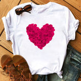 Maycaur Vogue T Shirt Women Summer Casual Tshirts Tees Harajuku Korean Style Graphic Tops New Kawaii Short Sleeve Female T-shirt - ENSEIGNE DENIS