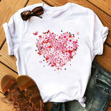 Maycaur Vogue T Shirt Women Summer Casual Tshirts Tees Harajuku Korean Style Graphic Tops New Kawaii Short Sleeve Female T-shirt - ENSEIGNE DENIS