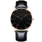 2020 Minimalist Men's Fashion Ultra Thin Watches Simple Men Business Stainless Steel Mesh Belt Quartz Watch Relogio Masculino - ENSEIGNE DENIS