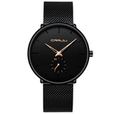 CRRJU Fashion Mens Watches Top Brand Luxury Quartz Watch Men Casual Slim Mesh Steel Waterproof Sport Watch Relogio Masculino - ENSEIGNE DENIS