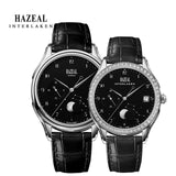 HAZEAL Couple Watch For Lover Original Design женские часы Men Quartz Watch Switzerland Luxury Womens Wristwatch Sapphire - ENSEIGNE DENIS