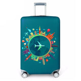 Thicker Travel Luggage Protective Cover Suitcase Case Travel Accessorie Baggag Elastic Luggage Cover Apply to 18-32inch Suitcase - ENSEIGNE DENIS