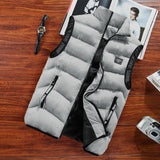 Fashion Mens Jacket Sleeveless Vest Spring Thermal Soft Vests Casual Coats Male Cotton Men's Vest Men Thicken Waistcoat 8XL - ENSEIGNE DENIS