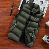 Fashion Mens Jacket Sleeveless Vest Spring Thermal Soft Vests Casual Coats Male Cotton Men's Vest Men Thicken Waistcoat 8XL - ENSEIGNE DENIS