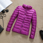 90% Ultra-light Plus Size Thin Down Jacket Women 2019 Autumn Winter Slim Short Hooded Warm White Duck Down Coat Women Outerwear - ENSEIGNE DENIS