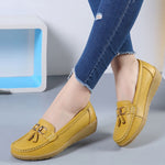 Women Flats Ballet Shoes Cut Out Leather Breathable Moccasins Women Boat Shoes Ballerina Ladies Casual Shoes - ENSEIGNE DENIS