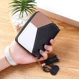 Geometric Luxury Brand Leather Wallets Women Long Zipper Coin Purses Tassel Design Clutch Wallet Female Money Credit Card Holder - ENSEIGNE DENIS