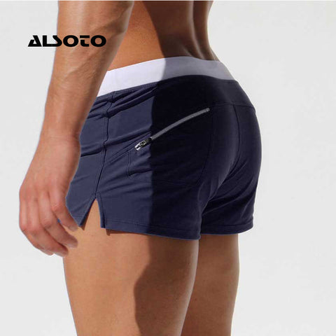 ALSOTO Summer Swimwear Men Breathable Men's Swimsuits Trunks Boxer Briefs Sunga SwimSuits Maillot De Bain Beach Shorts 2020 New - ENSEIGNE DENIS