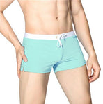 ALSOTO Summer Swimwear Men Breathable Men's Swimsuits Trunks Boxer Briefs Sunga SwimSuits Maillot De Bain Beach Shorts 2020 New - ENSEIGNE DENIS