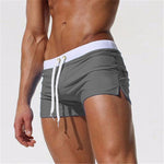 ALSOTO Summer Swimwear Men Breathable Men's Swimsuits Trunks Boxer Briefs Sunga SwimSuits Maillot De Bain Beach Shorts 2020 New - ENSEIGNE DENIS