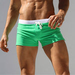 ALSOTO Summer Swimwear Men Breathable Men's Swimsuits Trunks Boxer Briefs Sunga SwimSuits Maillot De Bain Beach Shorts 2020 New - ENSEIGNE DENIS
