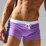 ALSOTO Summer Swimwear Men Breathable Men's Swimsuits Trunks Boxer Briefs Sunga SwimSuits Maillot De Bain Beach Shorts 2020 New - ENSEIGNE DENIS