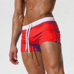 ALSOTO Summer Swimwear Men Breathable Men's Swimsuits Trunks Boxer Briefs Sunga SwimSuits Maillot De Bain Beach Shorts 2020 New - ENSEIGNE DENIS