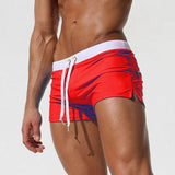 ALSOTO Summer Swimwear Men Breathable Men's Swimsuits Trunks Boxer Briefs Sunga SwimSuits Maillot De Bain Beach Shorts 2020 New - ENSEIGNE DENIS