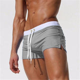 ALSOTO Summer Swimwear Men Breathable Men's Swimsuits Trunks Boxer Briefs Sunga SwimSuits Maillot De Bain Beach Shorts 2020 New - ENSEIGNE DENIS